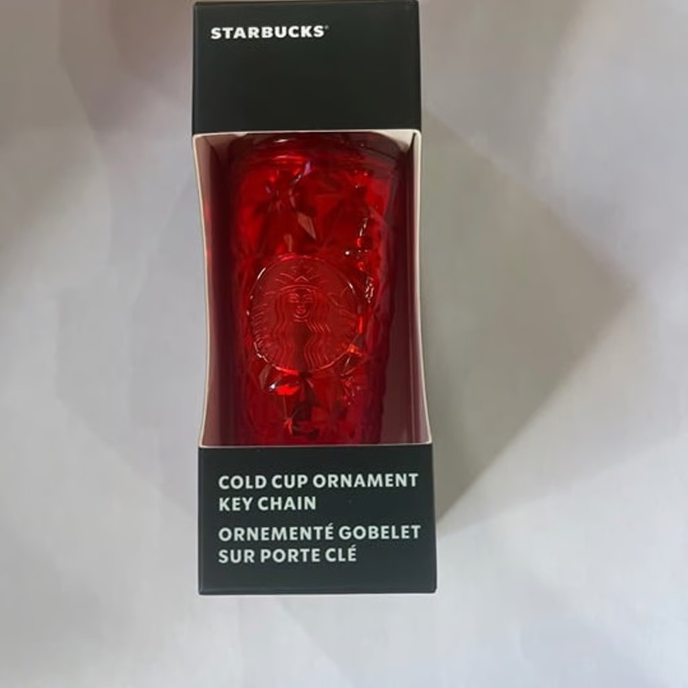 Starbucks Red Prism Cold Cup Keychain
